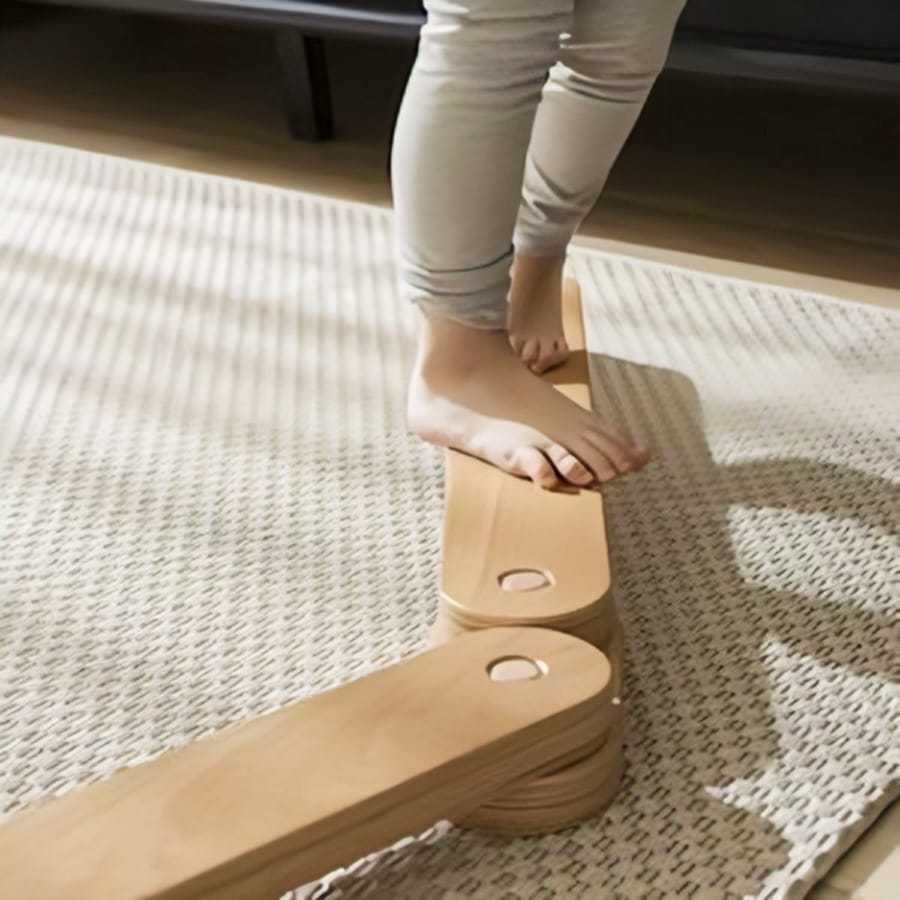 Papan Titian Anak Berwarna Dari Kayu Balance Beam
