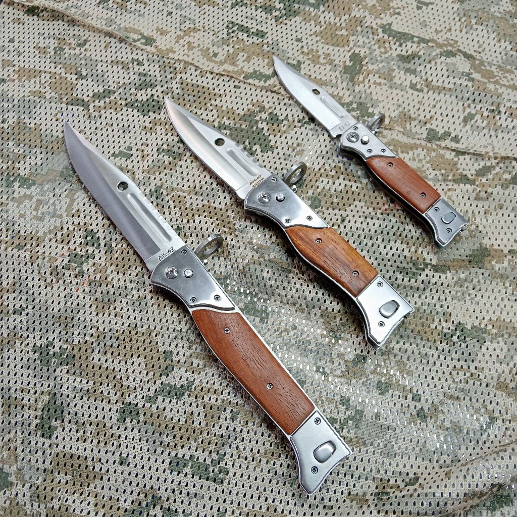 Pisau Camping Survival Kit Pisau Lipat AK47 Sedang