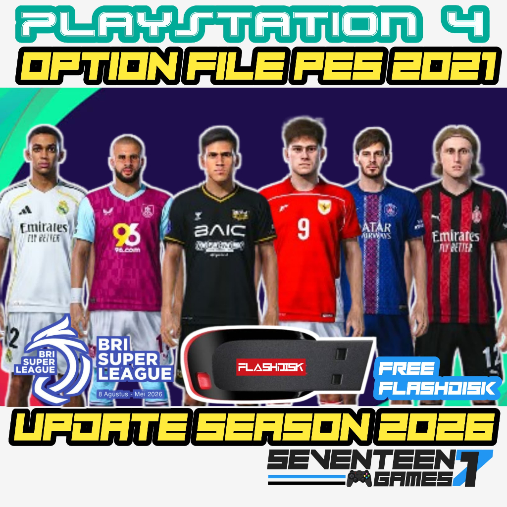 Option File Patch PES 2021 PS4 PS5 Original Bukan HEN