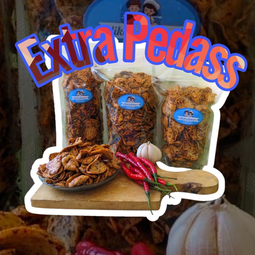 

1kg Basreng Extra Pedass Daun Jeruk keripik Renyah Keriuk