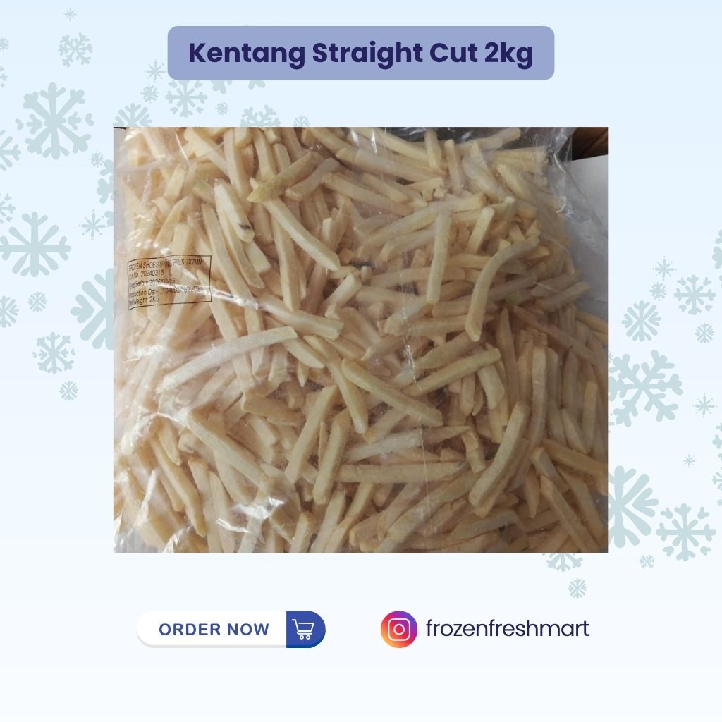 

Kentang Straight cut frozen 2kg - French Fries