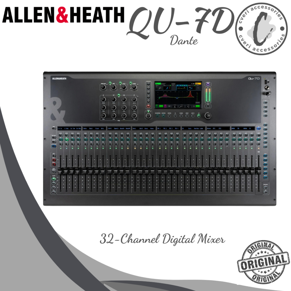 Allen & Heath QU-7D Dante 32-Channel Digital Mixer Original QU7D