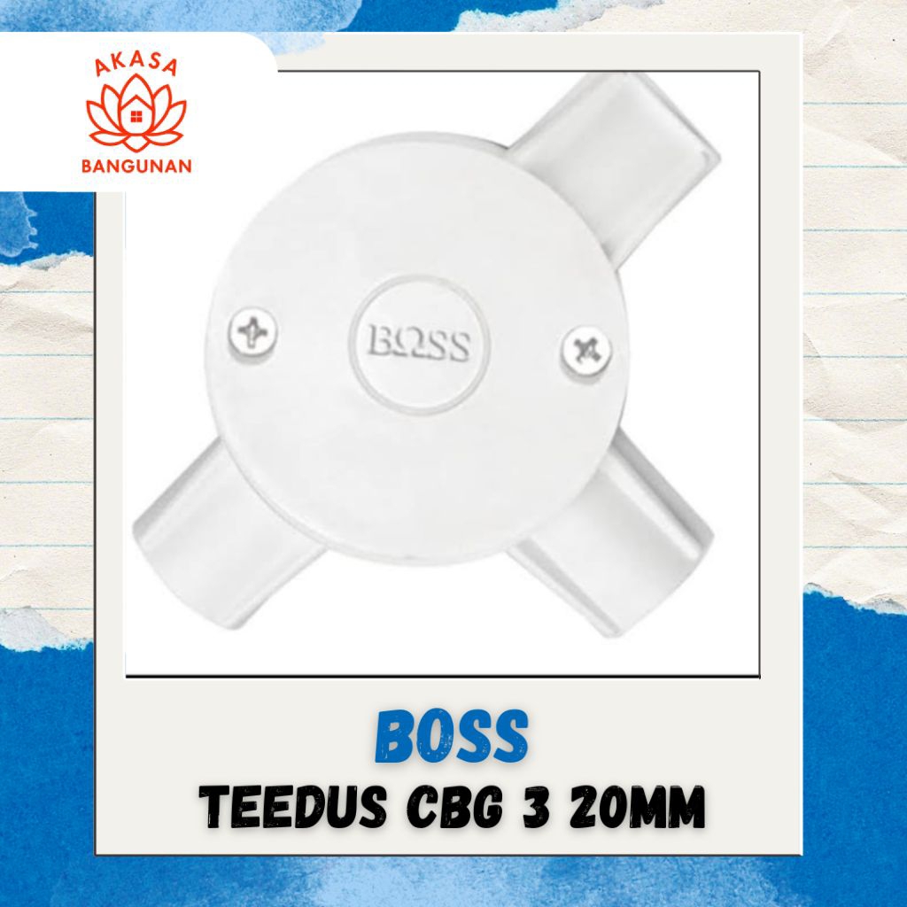 Tee Dus Cabang 3 Boss 20mm - Teedos Cabang 3 Boss 20mm - T Dus 20mm