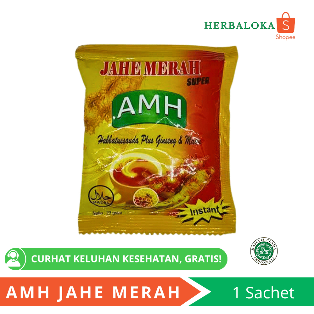 

Jahe Merah Amanah Super AMH Sachet 20 gram
