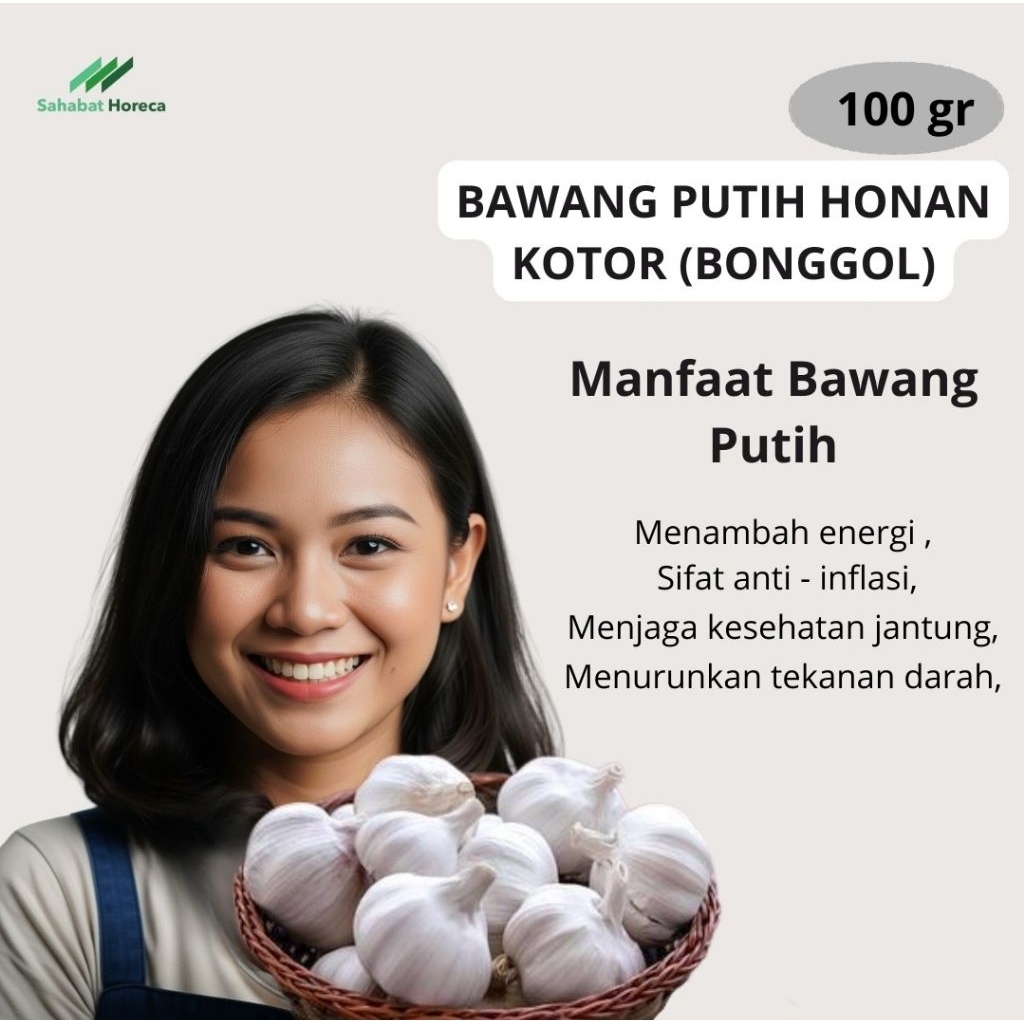 

Bawang Putih Honan Kotor (Bonggol) 100gr - 05