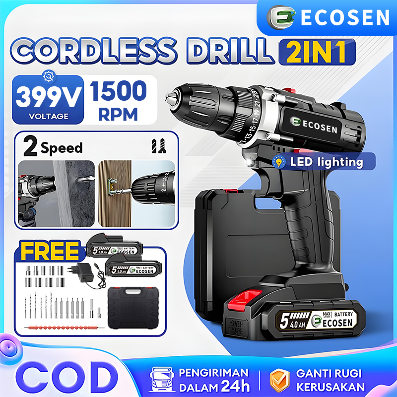 Bor baterai Bor Tanpa Kabel Bor Listrik Bor Listrik Set Bor Tangan Listrik Bor baterai Elektrik Dril