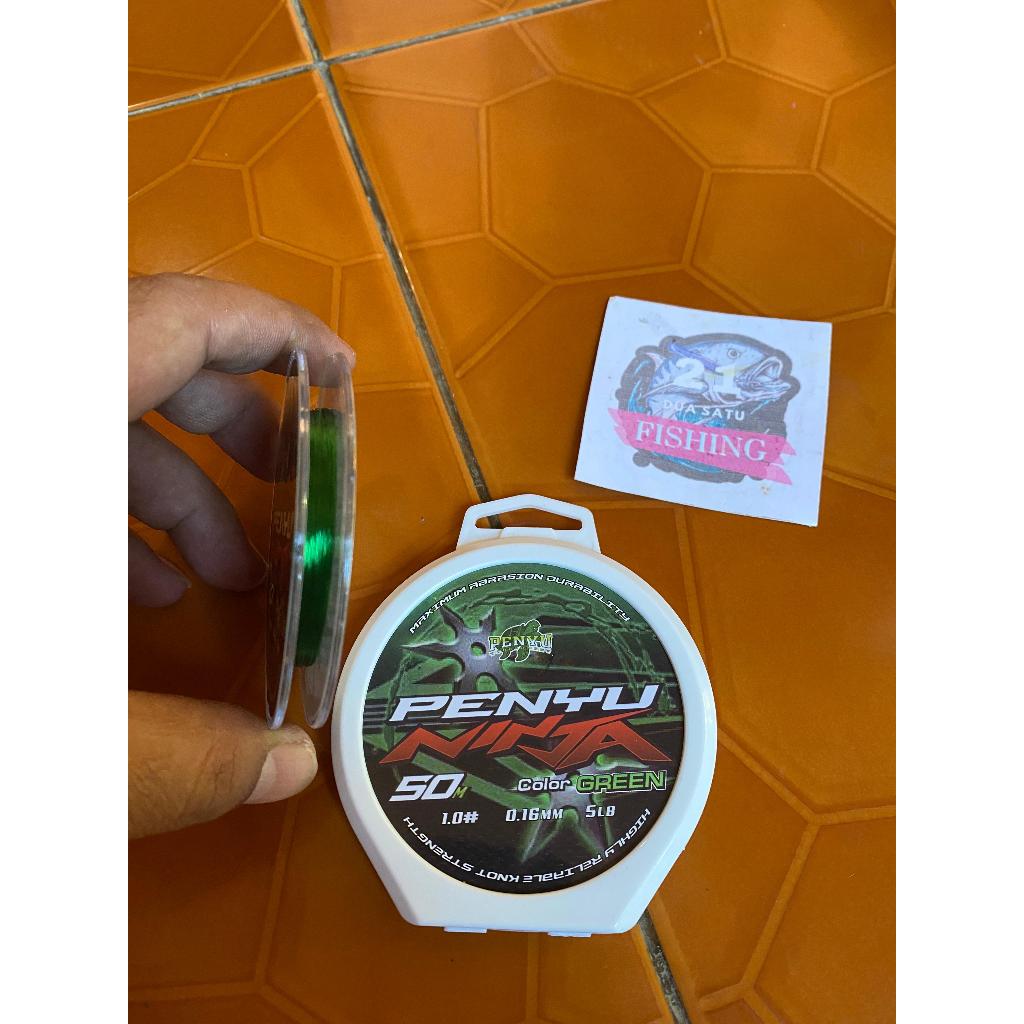 Senar Penyu Ninja 50M Green 1lb Senar Pancing Murah Kuat