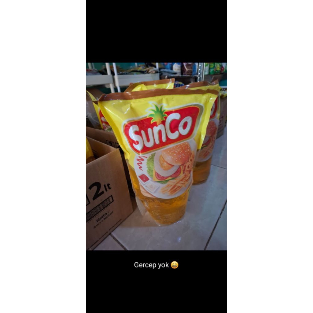 

sunco minyak goreng 2 liter