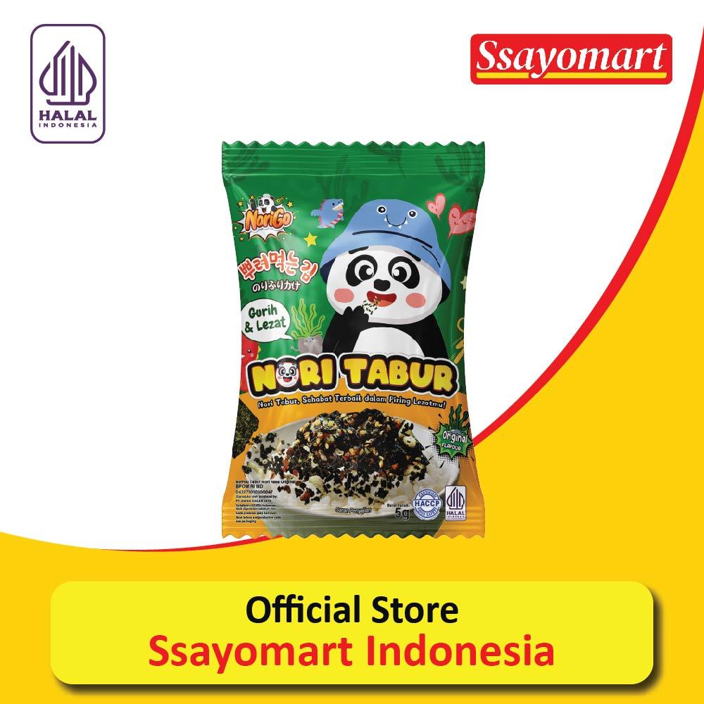 

Nori Tabur Rice Noodle Rumput Laut Panggang (1 RENCENG ISI 12PCS) 5g Halal