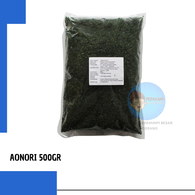 

Aonori 500gr / Rumput Laut Bubuk Kasar / Seaweed Flakes Ao Nori 500 gram