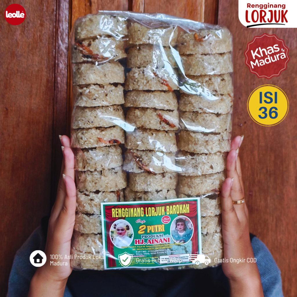 

Rengginang LORJUK Khas MADURA Asli Mentah Rangginang Terasi Ketan Makanan Ringan Cemilan Enak Gurih Camilan Renyah