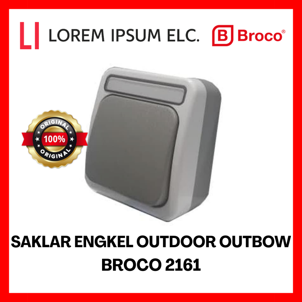 SAKLAR OUTDOOR OUTBOW BROCO 2161