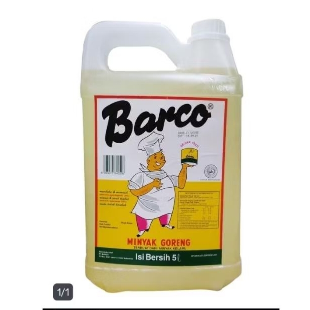 

BARCO MINYAK GORENG KELAPA BOTOL 5 L