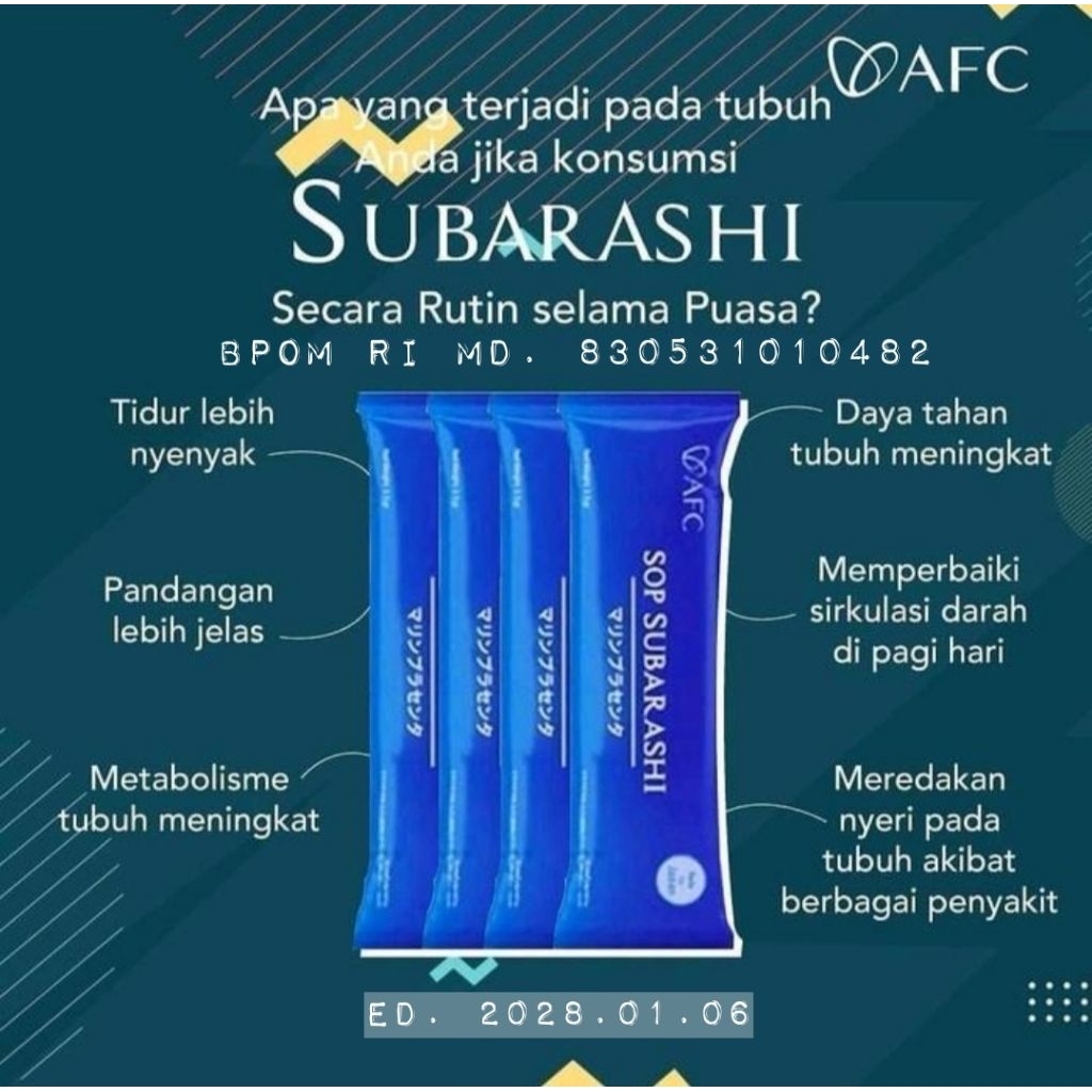 

SOP SUB ARASHI AFC Minuman Serbuk Rasa Yoghurt Ektrak Telur Salmon Ektrak Sarden PROMO