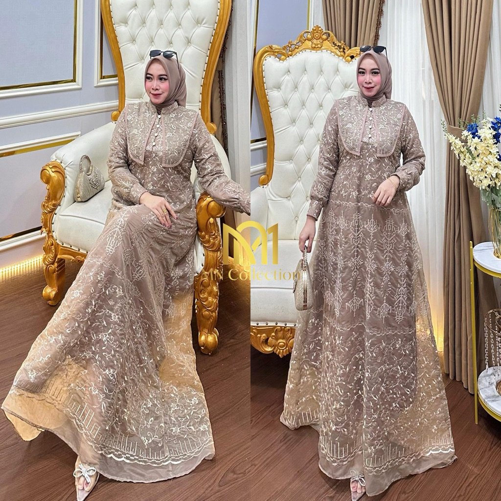 GAMIS  ORGANZA CANTIK By MN COLLECTION