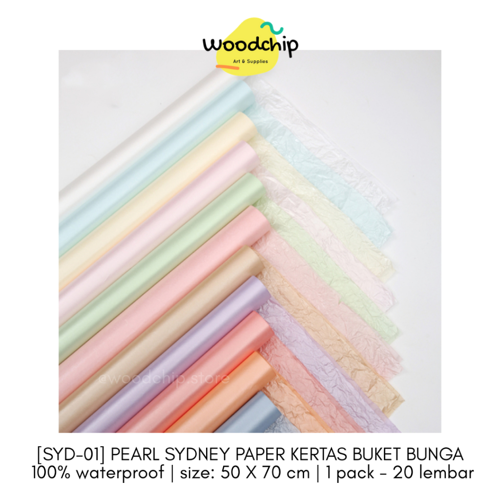 

[PACK] (SYD-01) PEARL SYDNEY PAPER | KERTAS BUKET BUNGA KERTAS MINYAK KERTAS KADO HAMPERS GIFT WRAP