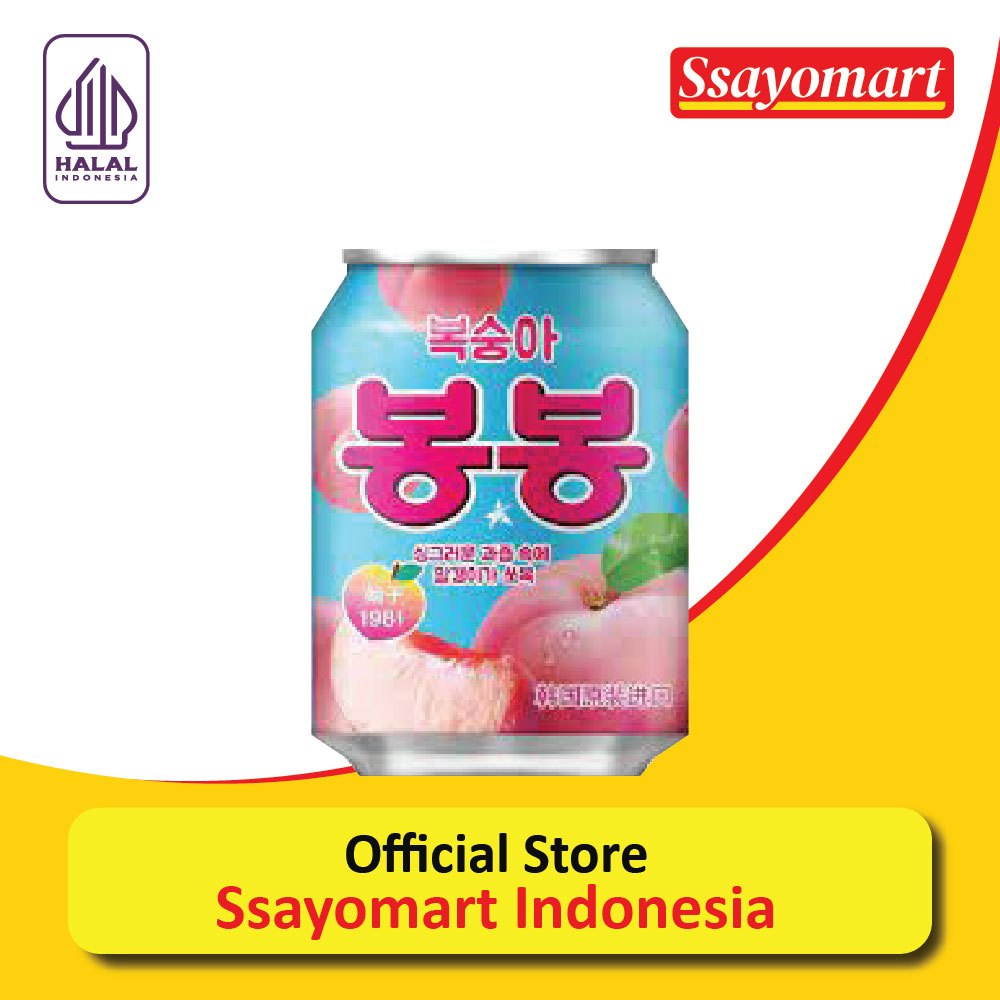

HAITAI Peach Juice with Peach Sacs - Minuman Rasa Buah Persik 238ml