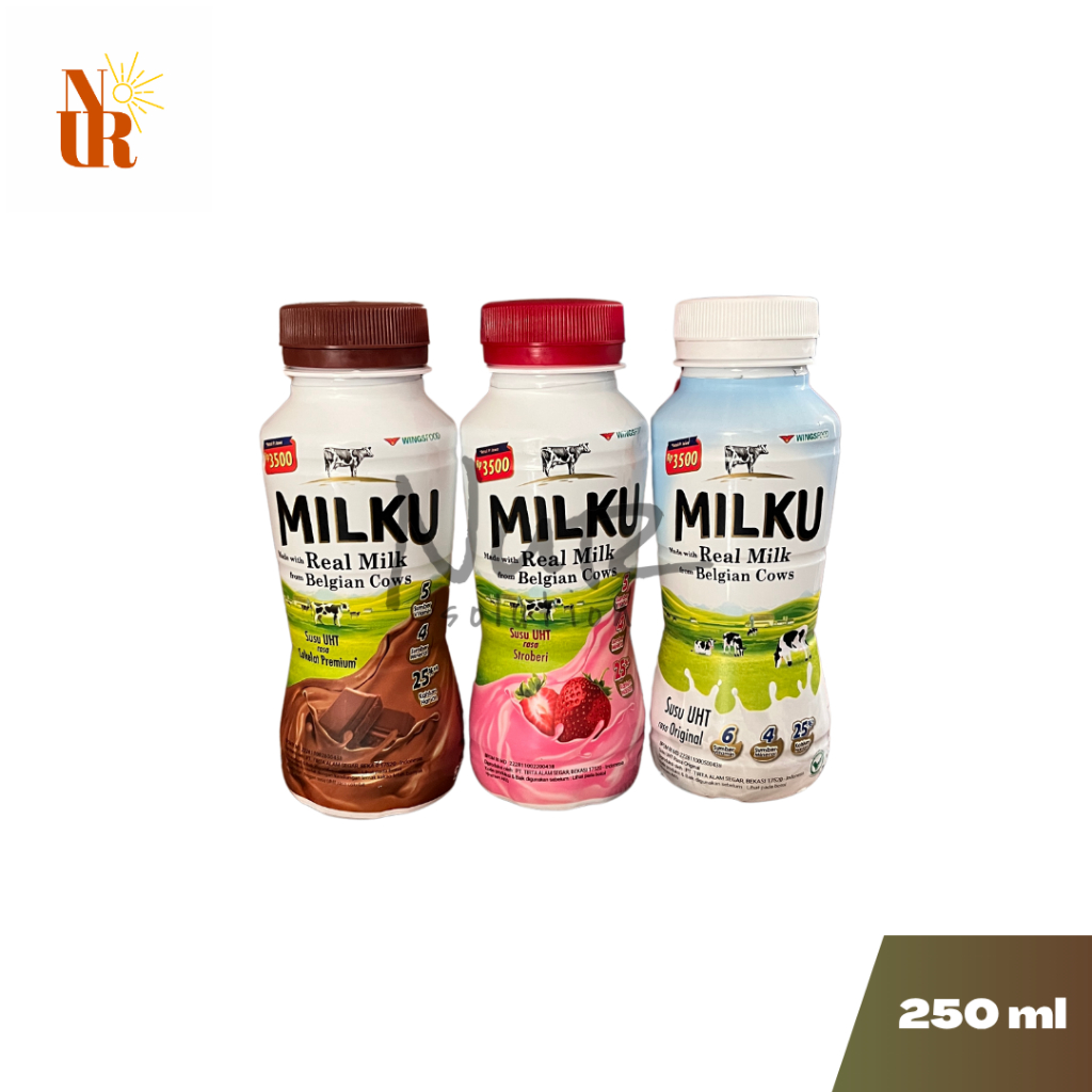

Milku Susu UHT with Belgian Cows Milk 200ml