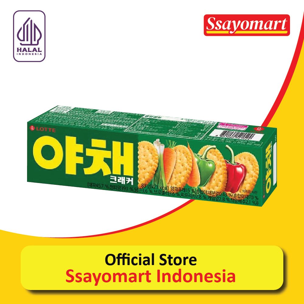 

Lotte Vegetable Cracker 83g - Kreker Rasa Sayuran Made In Korea