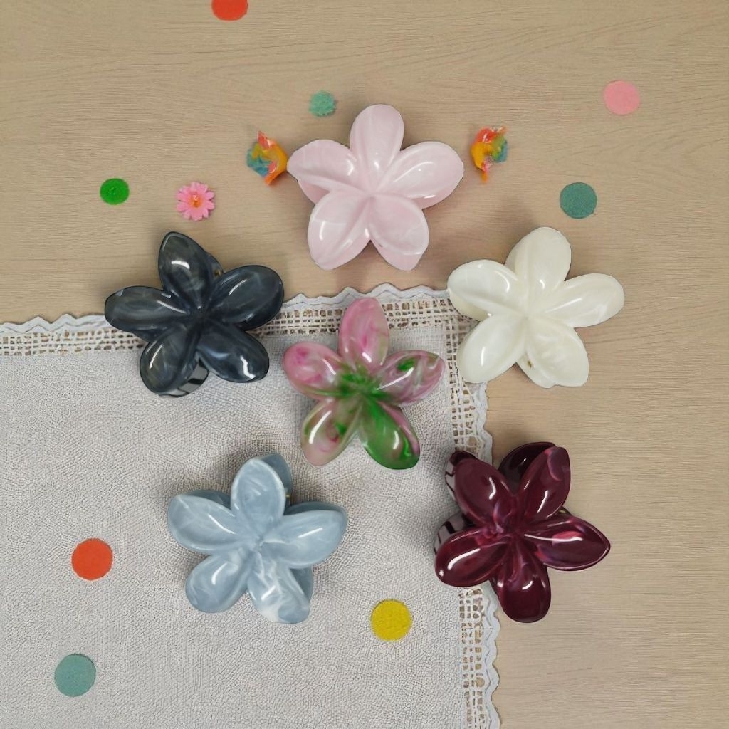 Jedai Bunga Kamboja Motif Marble Glossy