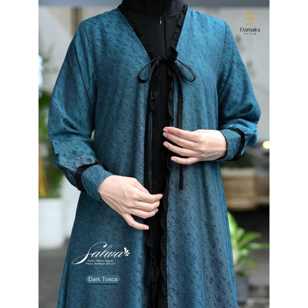 [SIAP KIRIM] SALWA BY DAMAIRA HIJAB/ GAMIS INNER OUTER CANTIK/ GAMIS WANITA MUSLIMAH KONDANGAN/ GAMI