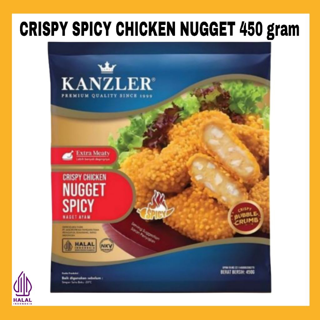 

KANZLER CRISPY SPICY CHICKEN NUGGET 450 gram