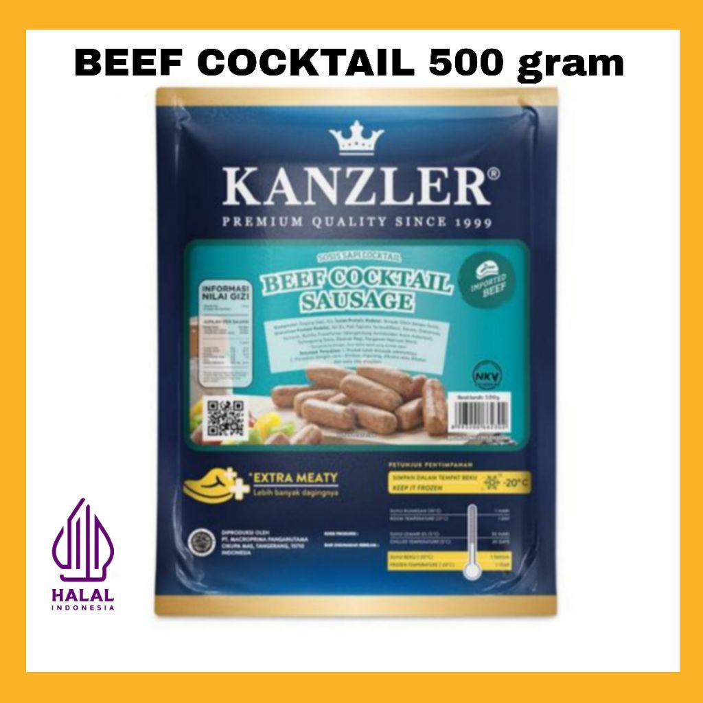 

KANZLER SOSIS BEEF COCKTAIL 500 GRAM