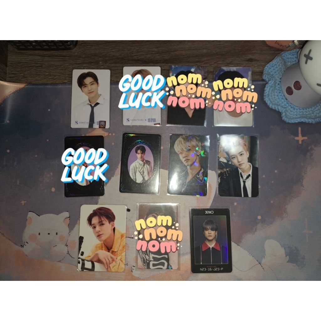 PC photocard nct Jaemin Jeno. YB/Year Book Jeno Jaemin, Somethinc Jeno Jaemin, AC Jeno, Jaemin sg18,