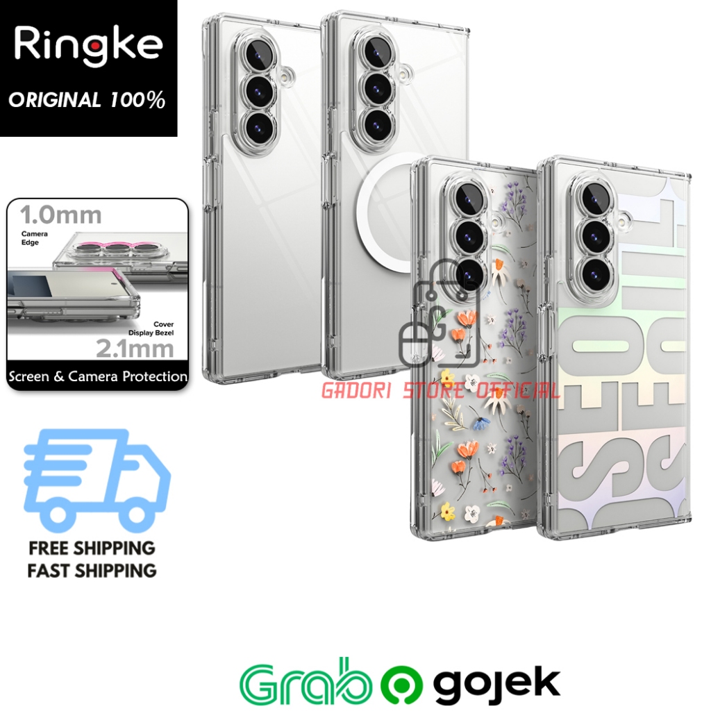 Case Samsung Galaxy Z Fold 7 Ringke Fusion Magnetic Clear Slim MagSafe Ultra Thin Soft Hybrid Casing