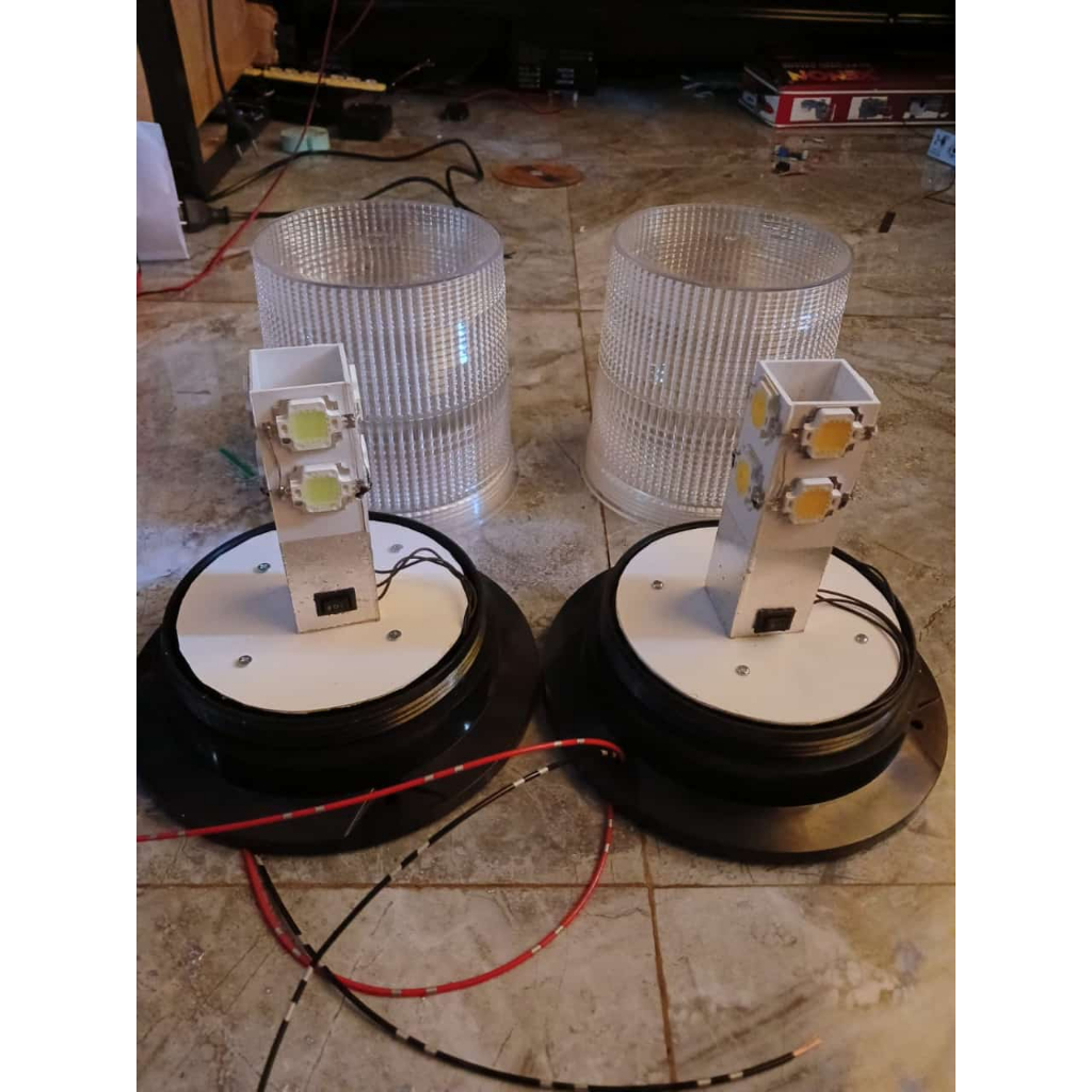 LAMPU ROTARY TOPLES BESAR LAMPU RAKITAN 2 MODE LAMPU EMERGENCY MOBIL