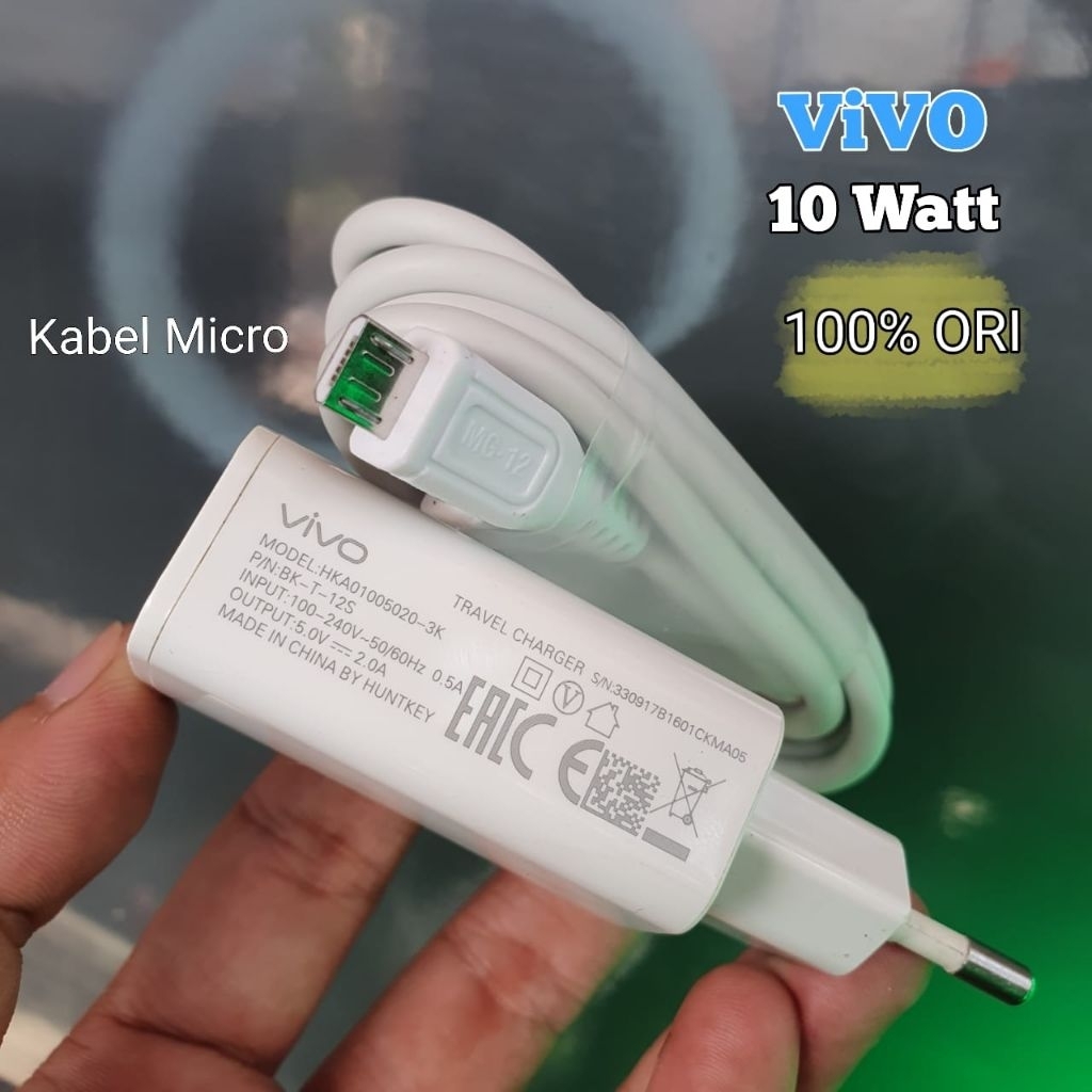 Charger Vivo V5,V5s,V7,V7plus,Y11,Y12,Y15,Y20 Original 100% Copotan HP 2Ampere Usb Micro