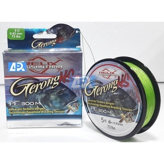 SENAR RELIX NUSANTARA GERONG HS X8 300 METER / PE Relix Nusantara Original Kuat Berkualitas / PE Hal