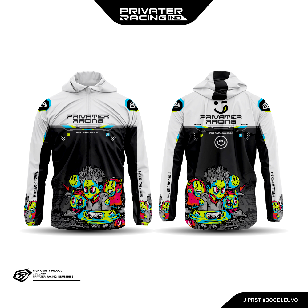 JAKET PRIVATER RACING || JAKET PARASUT || JAKET WATERPROOF ANTI AIR || JAKET RACING