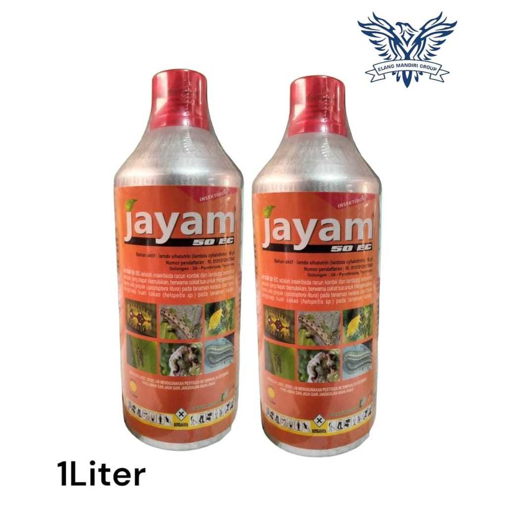 Jayam 50EC 1 Liter Lamda Sihalotrin 25 g/l Insektisida Pembasmi hama ulat grayak pada tanaman excel