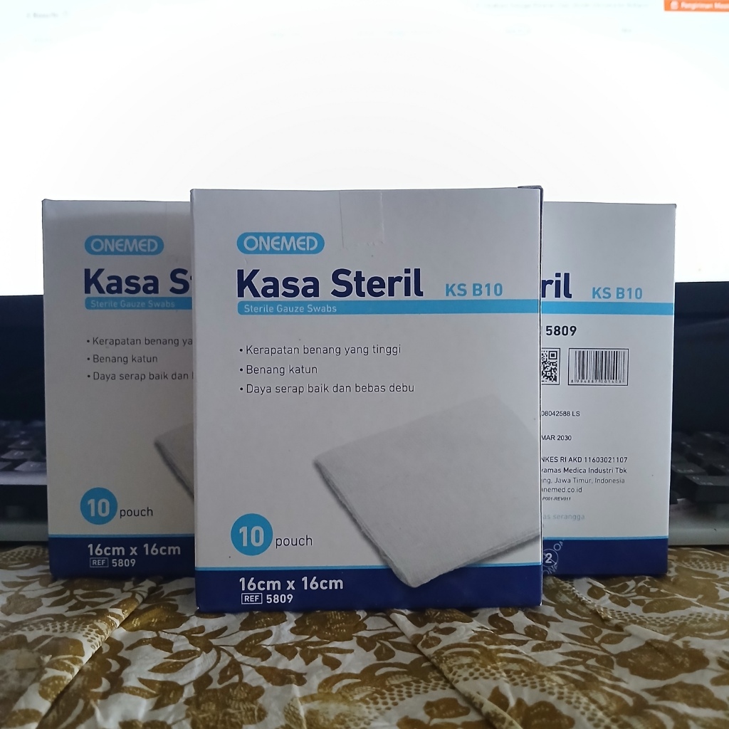 Kasa Steril Onemed / Kasa Steril One Med / Kasa Lipat 16 X 16 cm (10 pcs)