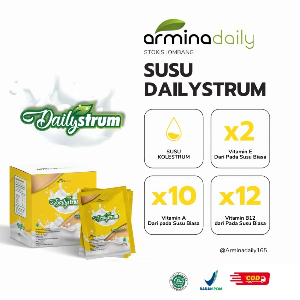 

Dailystrum susu colostrum arminadaily untuk kesehatan tulang