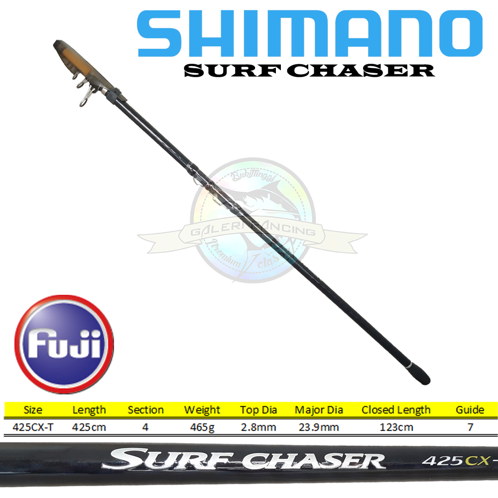 Joran Pancing Pasiran Shimano Surf Chaser 425 CX-T Fuji