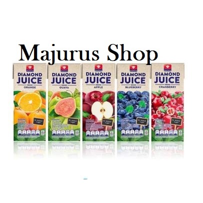 

Diamond Juice|Jus UHT 200ml — 1 dus isi 24 pcs! |Jeruk, Apel, Blueberry, Mangga, dan Cranberry