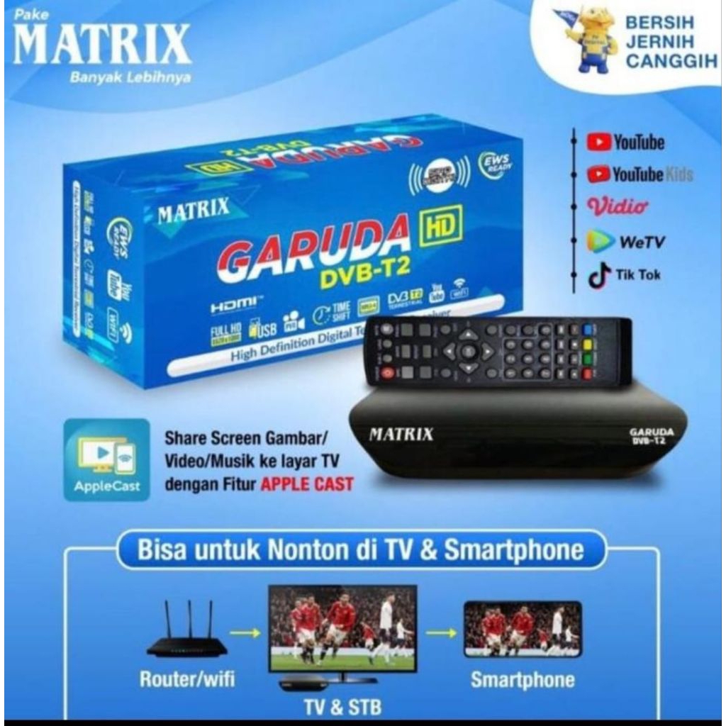 Set Top Box Matrix Garuda Hd Dvb-T2