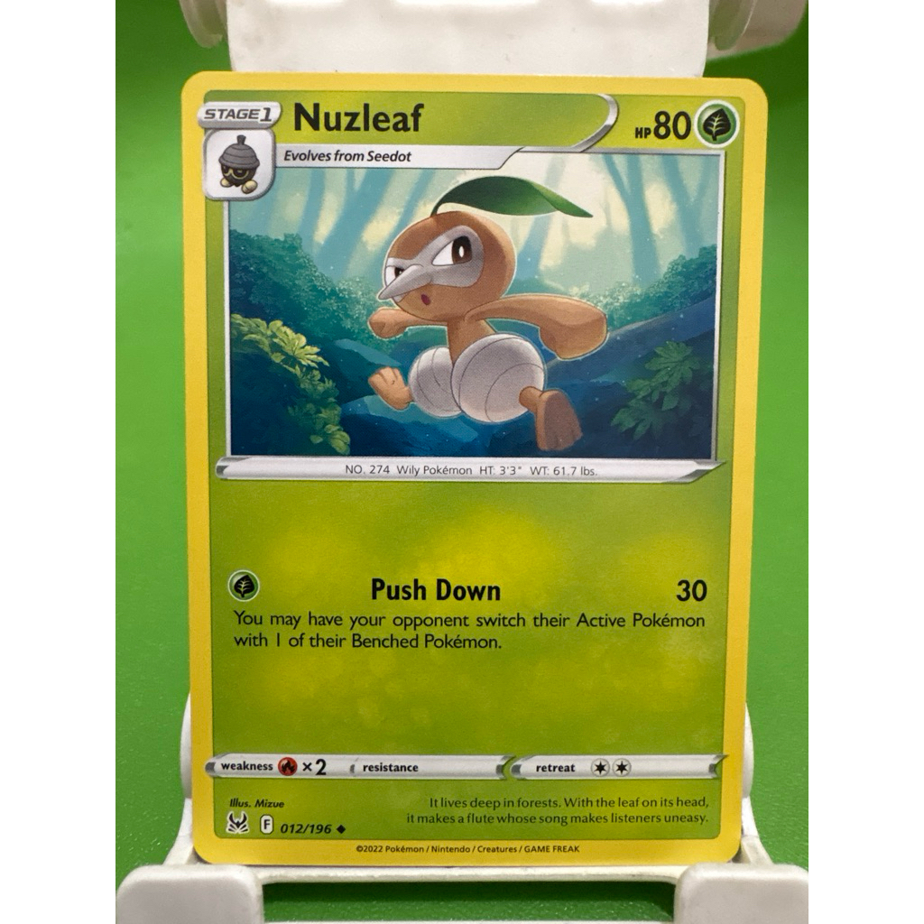 kartu pokemon original common nuzleaf 012/196