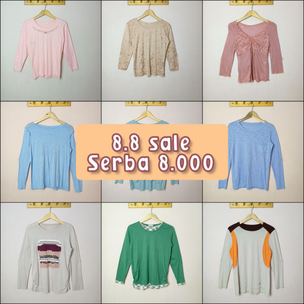 Atasan Kaos Oblong Lengan Panjang "OP"