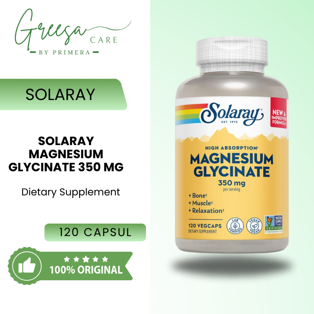 Solaray Magnesium Glycinate - 120 Capsules