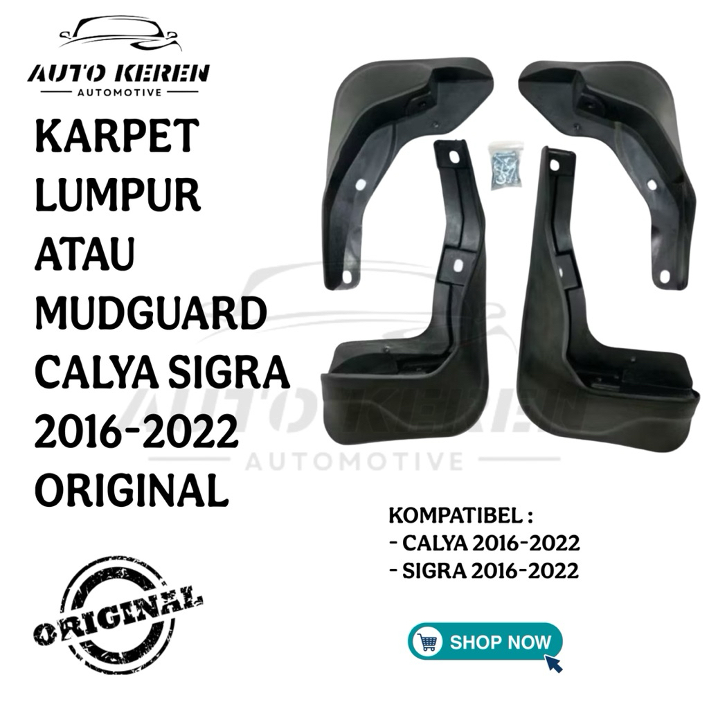 KARPET LUMPUR MUDGUARD CALYA SIGRA 2016-2022 ORIGINAL
