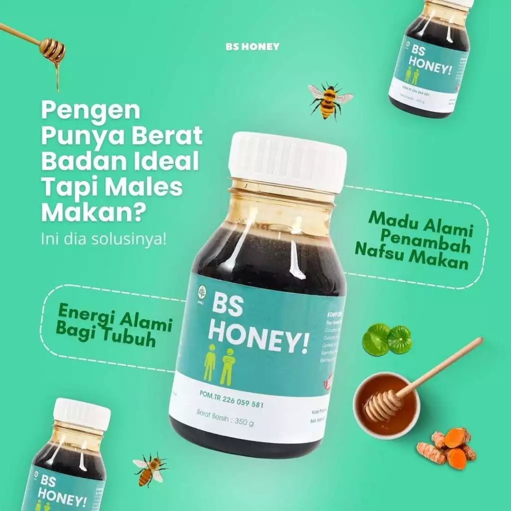 

BS HONEY Madu Penggemuk Badan Alami BPOM