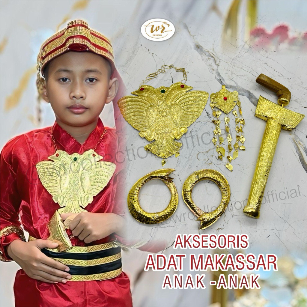 AKSESORIS ADAT BUGIS MAKASSAR ANAK COWOK