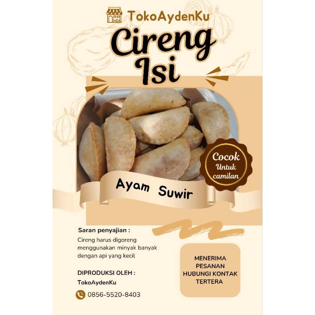 

CIRENG AYAM SUWIR PEDAS ISI 10 PCS