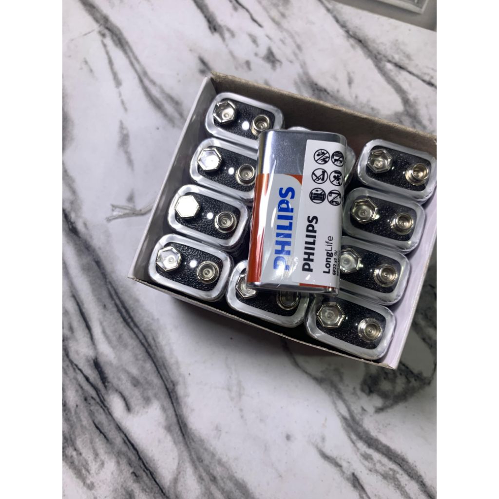 Mycoolcell Batre Kotak Philips 9V Original Battery/ )Baterai Kotak 9V 9 Volt Original Batre Philips