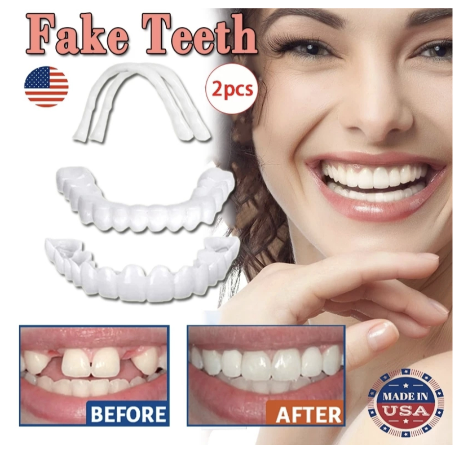 Snap On Veneer Gigi Instan Gigi Rapi & Putih Dalam Sekejap Gigi Putih Rapi Instan, Tanpa Dokter