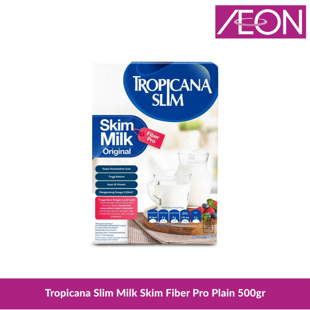 

Tropicana Slim Milk Skim Fiber Pro Plain 500gr