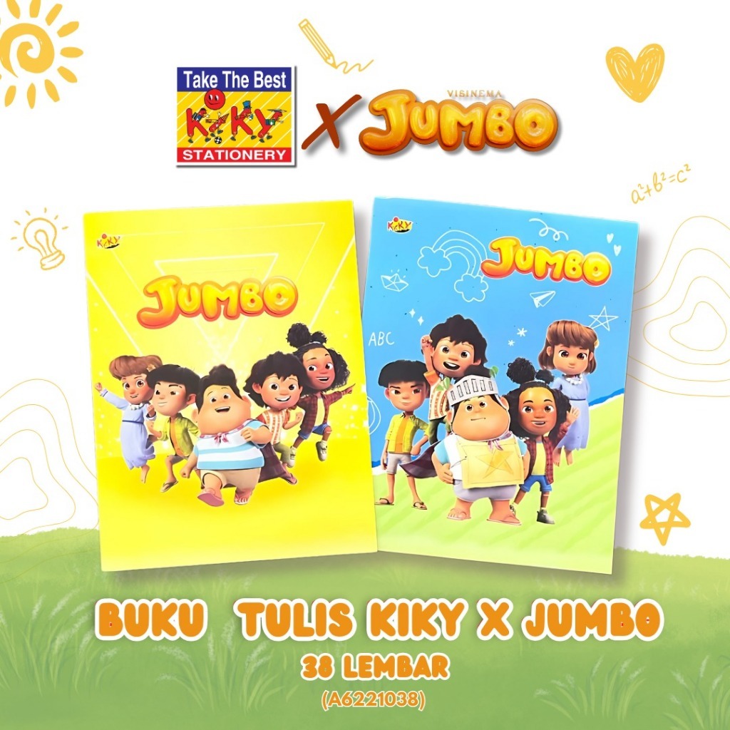 

Buku Tulis KIKY Kwarto JUMBO 58 Lembar - 1 pak